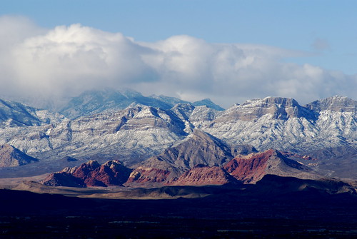 redrockcanyon snow mountains view lasvegas stripes nevada valley henderson