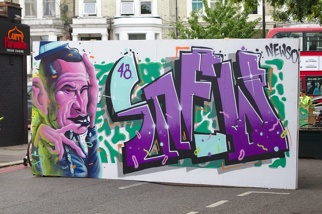 Street art by Gent 48 and Newso at the Urban Art Fair 2015
