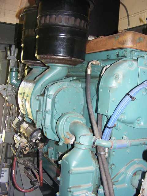 a 6-71 GM diesel in the engine room