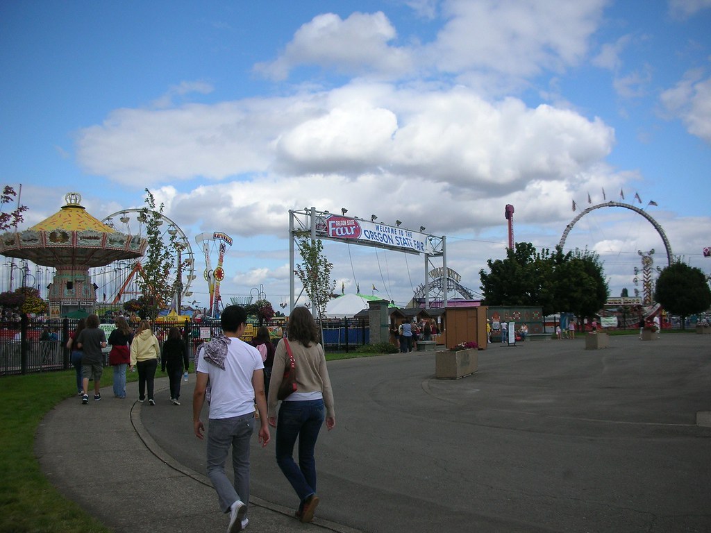 Oregon State Fair entrance.