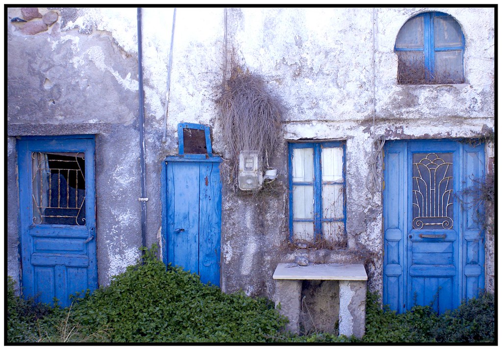 Abandoned Blue (Santorini) by Andrea Guandalini