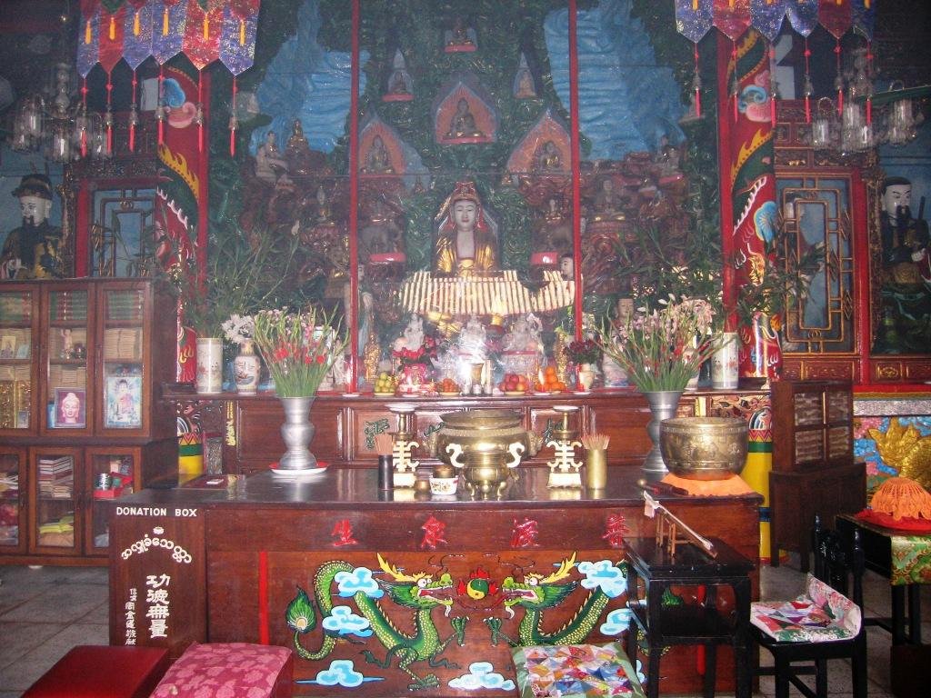 Chinese Buddhist Temple for Kuan Yin - Amarapura, Myanmar ...