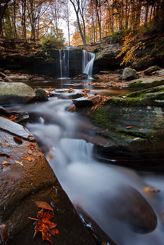 ny newyork color fall water creek river flow waterfall stream foliage catskills cascade