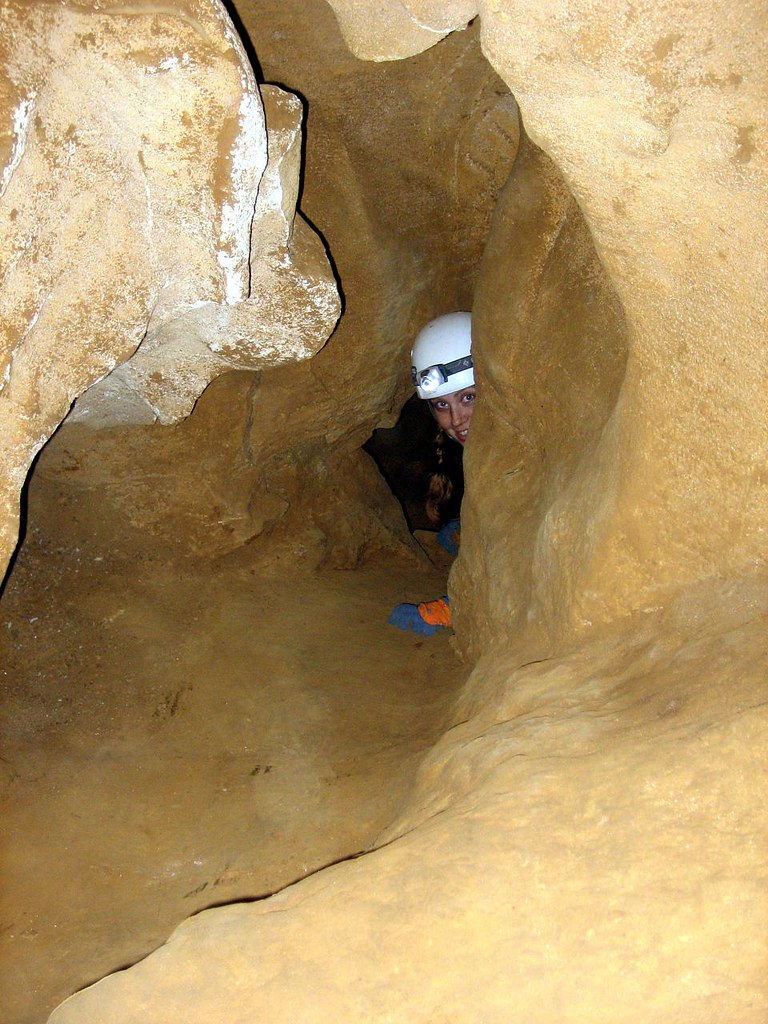 Alexis Crawling, Foxhole Cave, Van Buren Co, TN