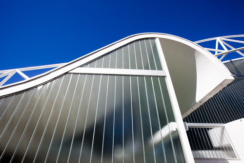 Wave-like roof | Exterior detail of the Harry Seidler design… | Flickr