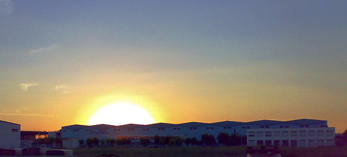 Sunset by pacoremolacha, Puesta de Sol en Azuqueca de Henares una tarde de calima.sunset sky españa spain guadalajara cielo p