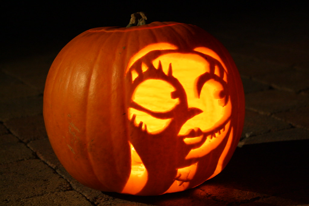 My pumpkin carving of Sally from The Nightmare before Chri… Flickr