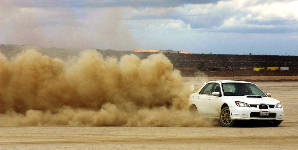 Dirt Cloud! | A trail of dust comes off my STI as the car sl… | Flickr