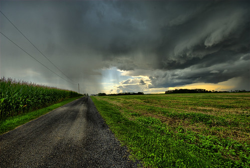 sky cloud storm rain rural corn farm hdr norval