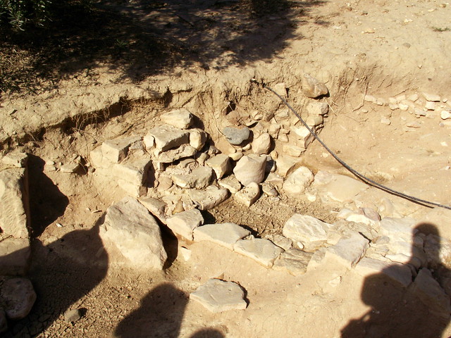 Restos de una villa descubiertos por el agua cerca de Cástulo