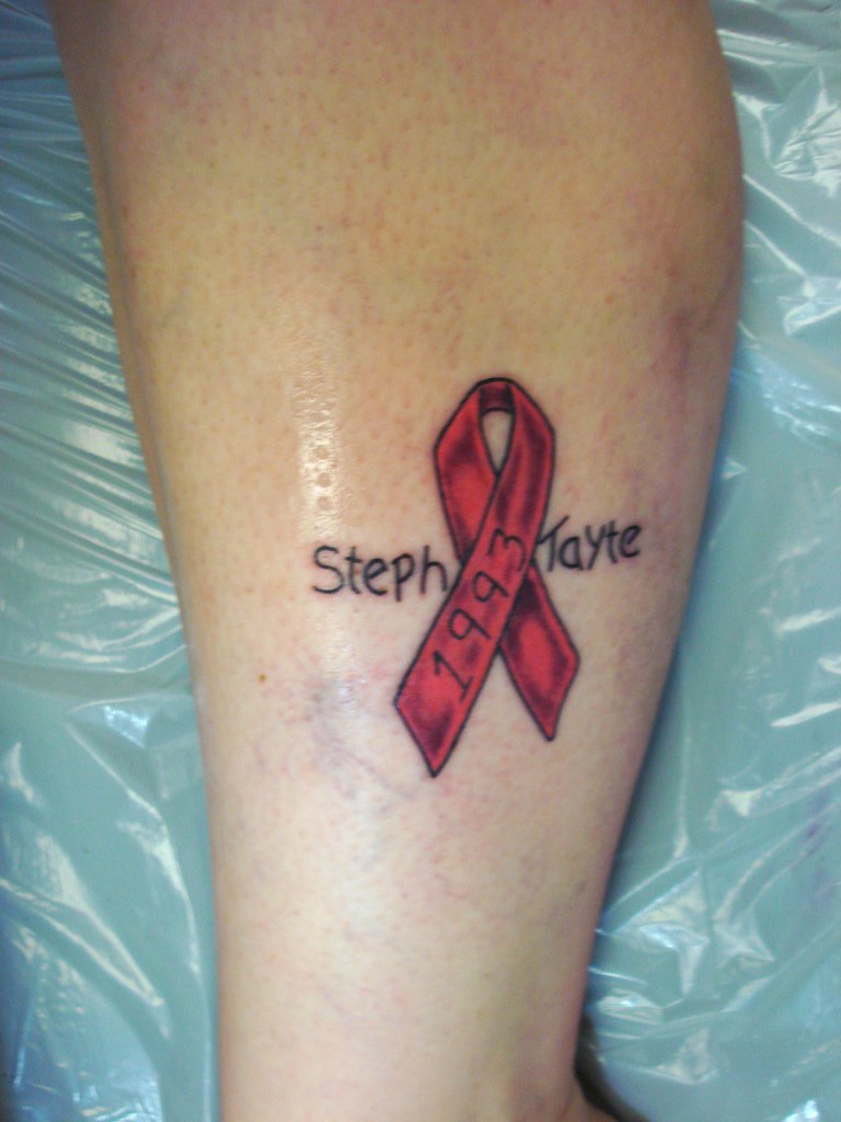 MY BREAST CANCER RIBBON TATTOO | This is the one my aunt got… | Flickr