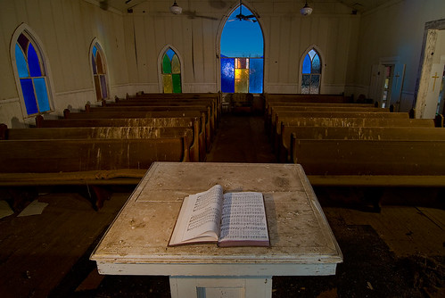 abandoned church night texas first methodist jermyn