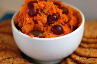 Spicy smashed carrots and grapes | by Dana McMahan