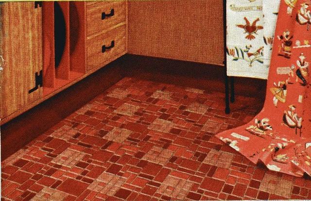 Vintage Kitchen Linoleum Design 1952 Your 1950s Atomic R Flickr