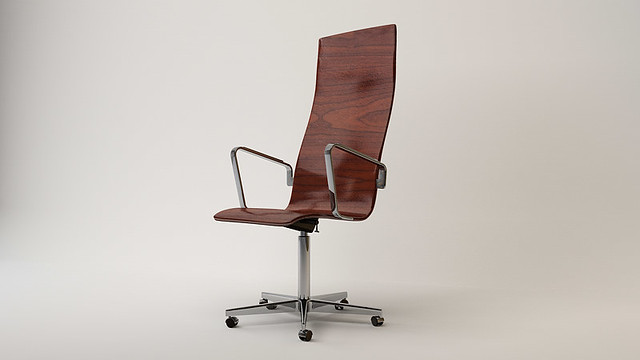 Oxford Chair with high back and five star base