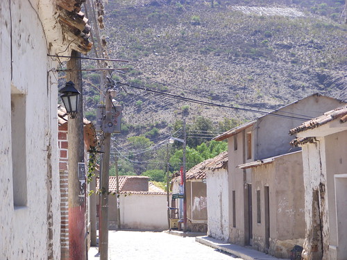 The street of Doña Jacunda's house - serving the best chicha in town!