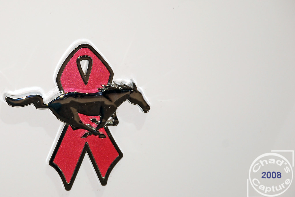 Breast Cancer Mustang Emblem