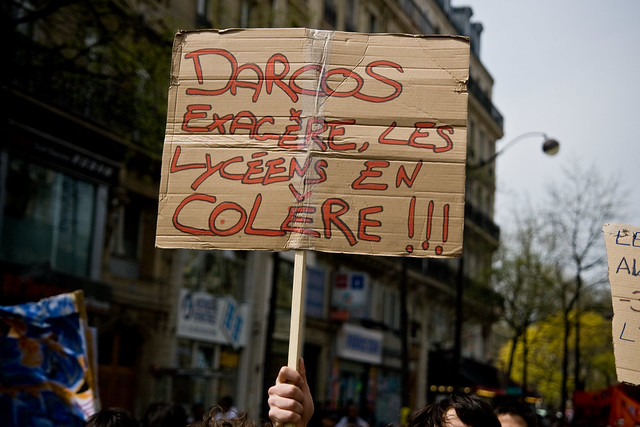 Pupil's Demonstration (03) - 17Apr08, Paris (France)