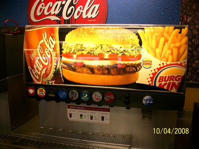 Burger King soda fountain