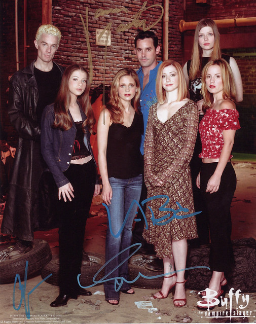 James Marsters, Emma Caulfield, Amber Benson, Nicholas Brendon on Buffy The Vampire Slayer