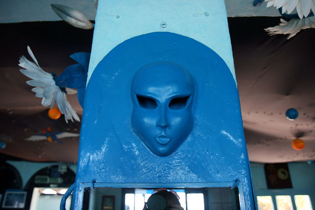 blue alien head