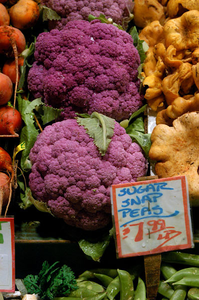 Purple cauliflower at Pike Place Market... 20031219_006