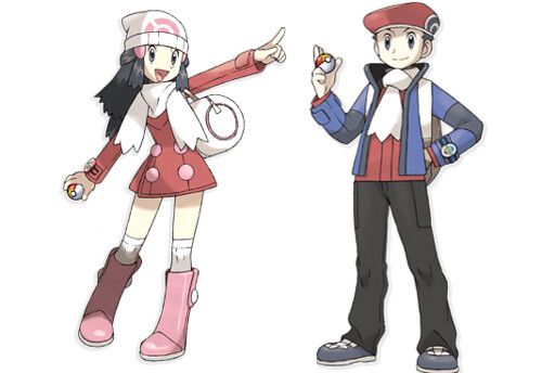 Pokemon Platinum girl and boy, The girl and boy of the Poke…