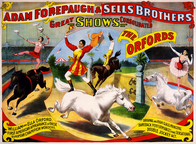 The Orfords, poster for Forepaugh & Sells Brothers, ca. 1897
