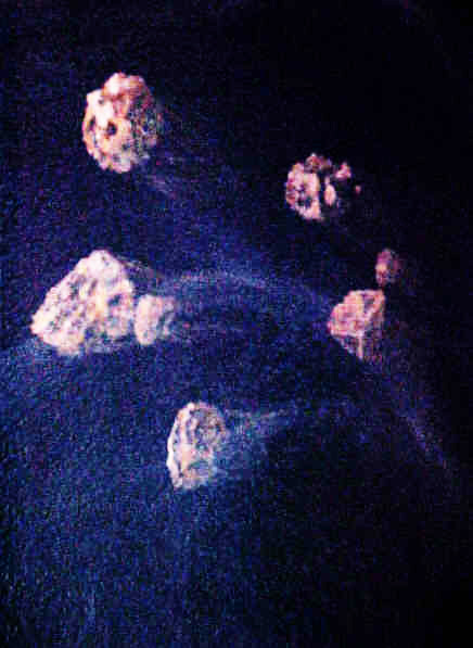 Astronomy mural - meteors in bath