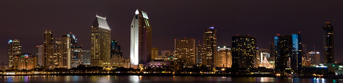 Panoramic San Diego at Night by Nick Chill Photography