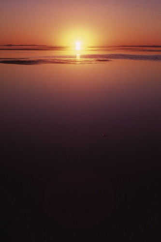 Sunset at great salt lake by mori_blur