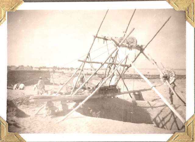 Water well and irrigation in Kuwait...Persian Gulf Region; about 1950