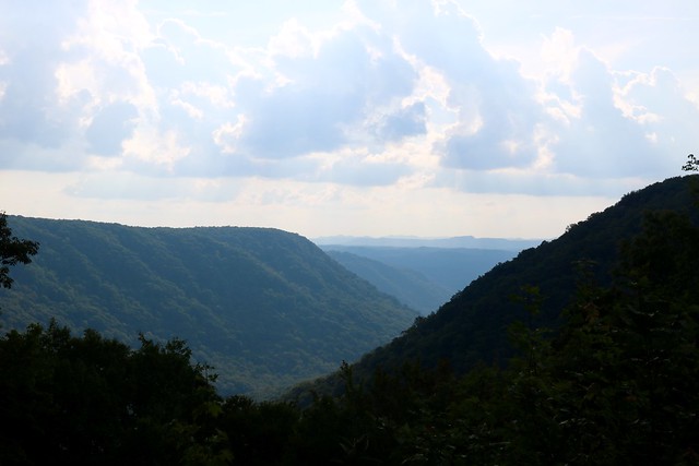 Scenic overlook at Babcock state park