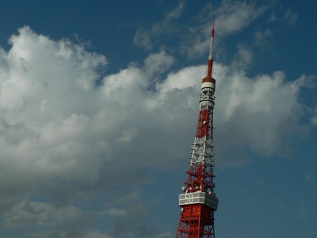 東京タワー　晴れ　