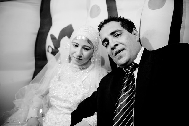 The bride and the groom إسلام وعروسه