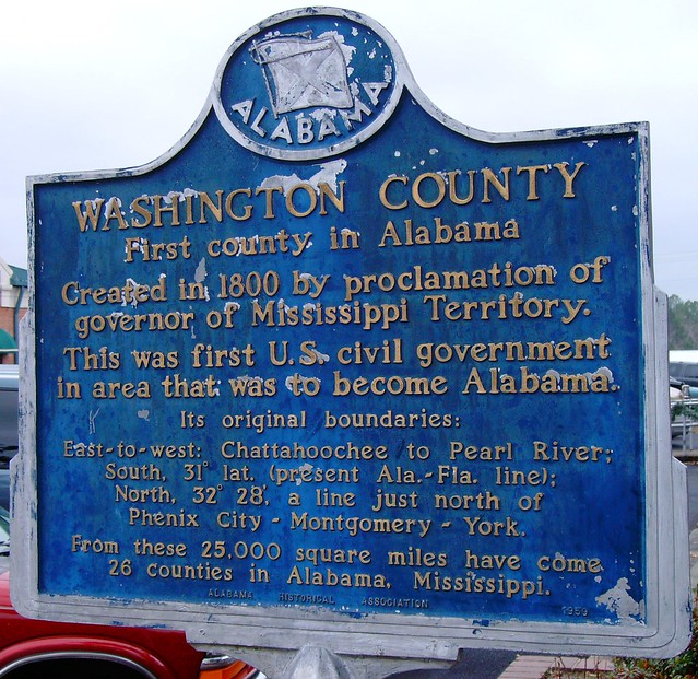 Washington County Marker (Chatom, Alabama)