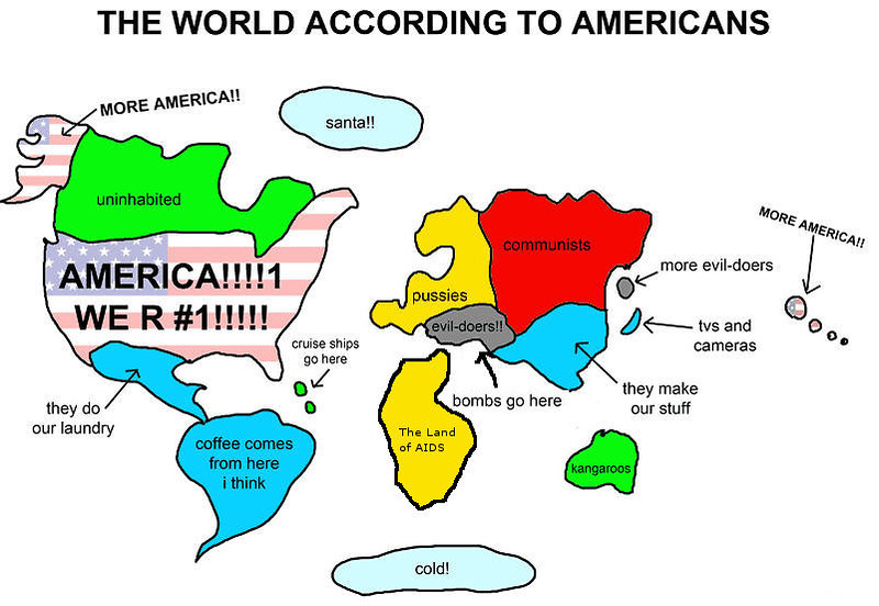 World Map | How the Americans see the world. | DrCrankenstein | Flickr