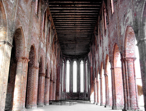 2005 brick church germany hall worship ceiling concerts brandenburg kloster monastry chorin zisterzienser photodomino730