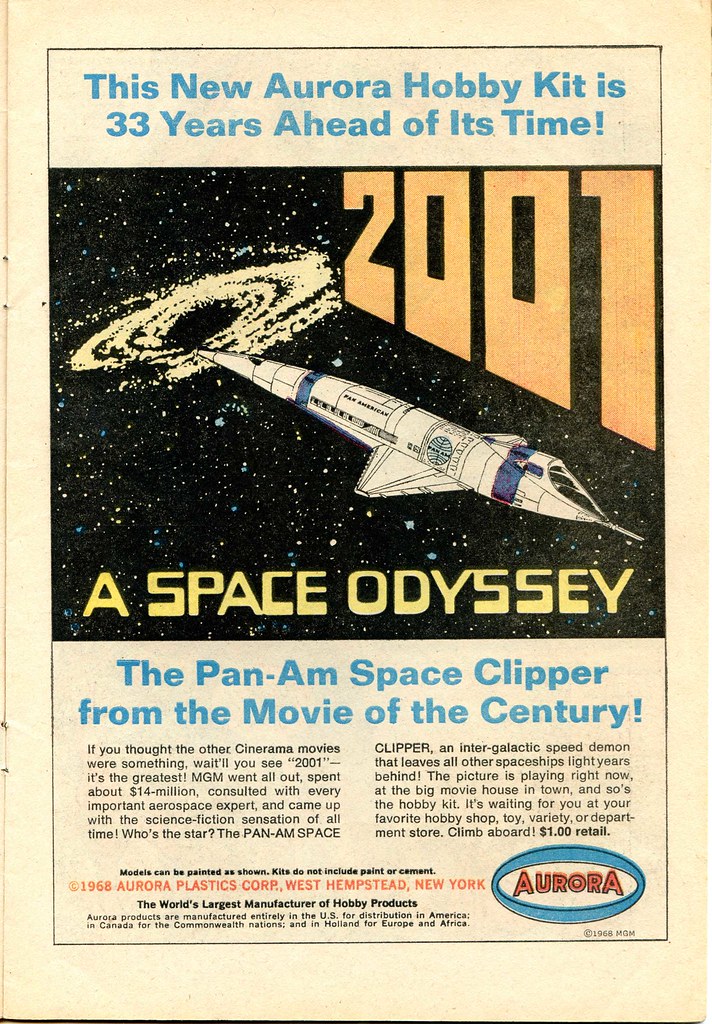 2001: A Space Odyssey spaceship model ad | 1968 ad for the f… | Flickr