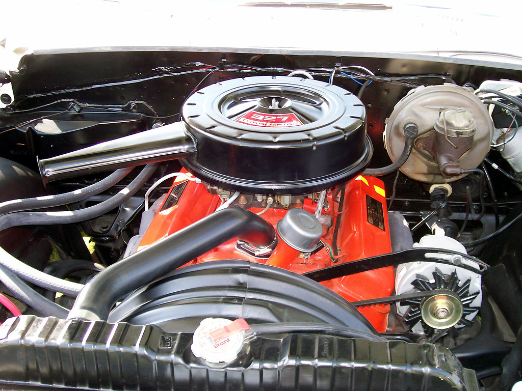 Optional 250-horsepower 327 cid small block V8 was most popular engine amon...