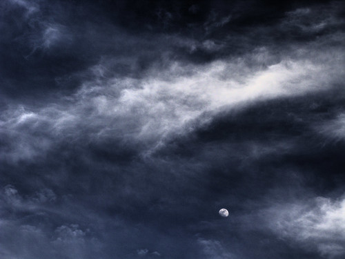 sky cloud moon texas tx photomatix