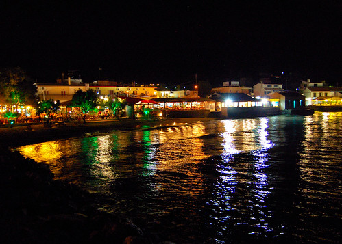 Beachfront at night along the most multi-ethnic village of our realm