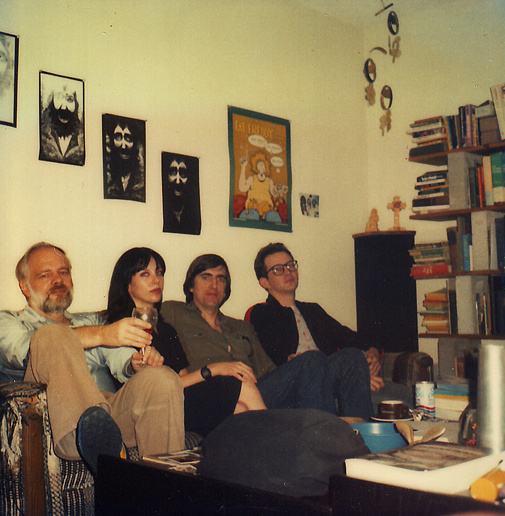 Philip K. Dick, Nicole Panter, KW Jeter, Gary Panter, circa 1978