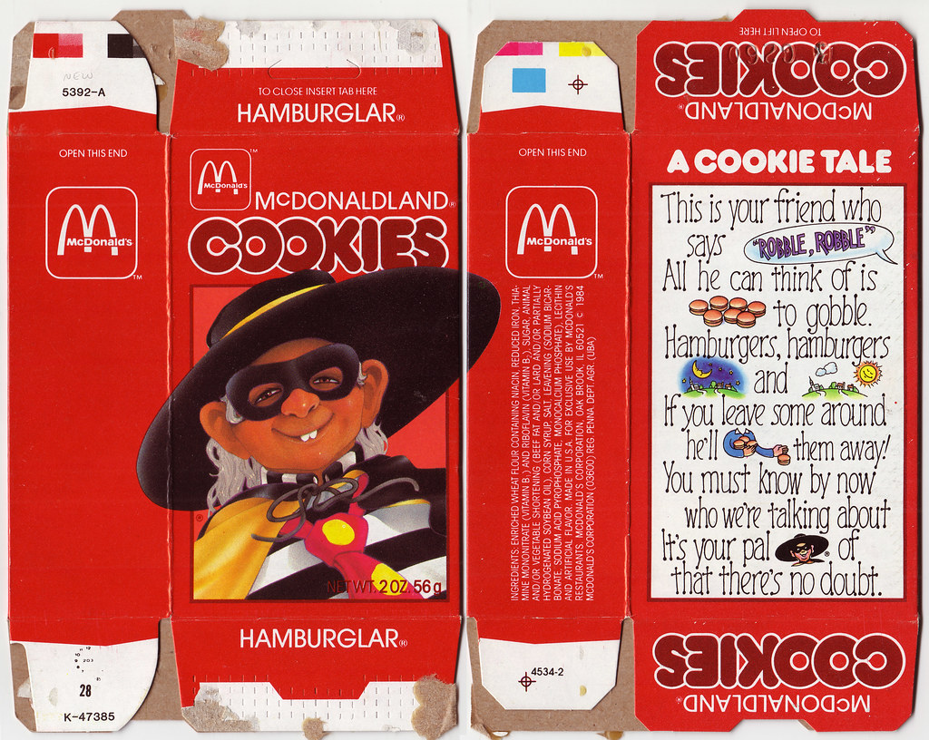 McDonalds - McDonaldland Cookies 1984 portrait box - Hambu… | Flickr