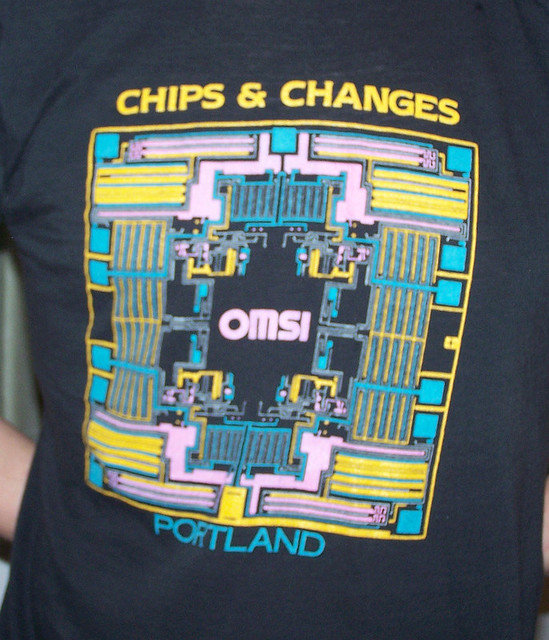 OMSI - Chips & Changes (circa 1982) t-shirt