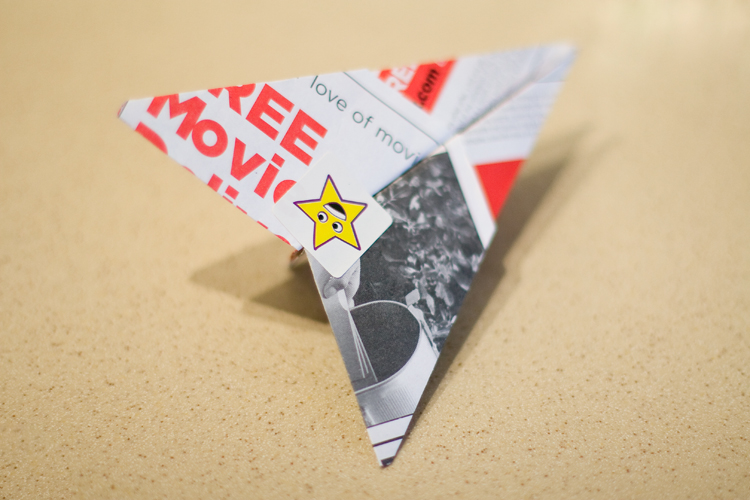 NetFlix Mailer Cover 1 - Airplane with Star