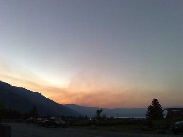 Sunset & Fire Smoke at Mono Lake