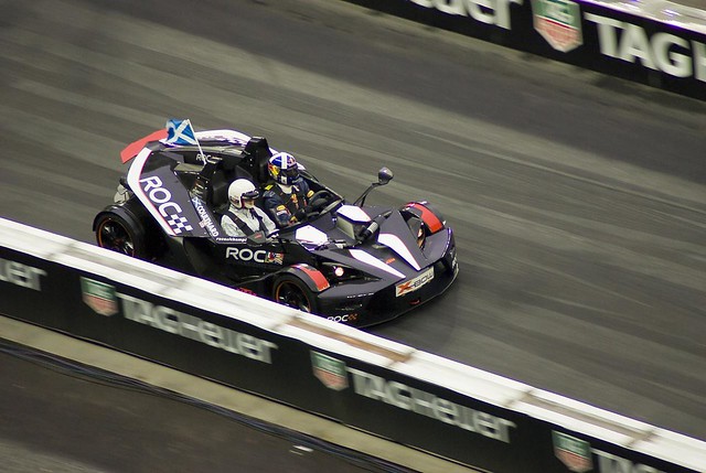 Coulthard Races the KTM X-Bow