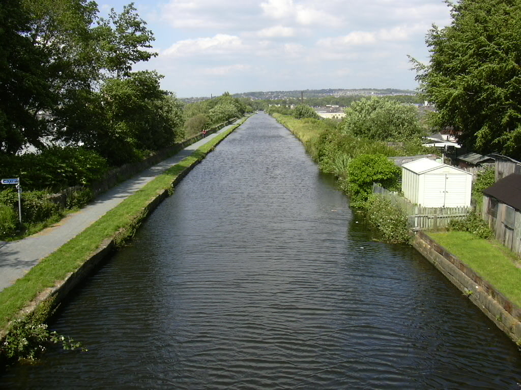 "The Straight Mile" Leeds Liverpool Canal at Finsley Gate, Burnley, Lancashire