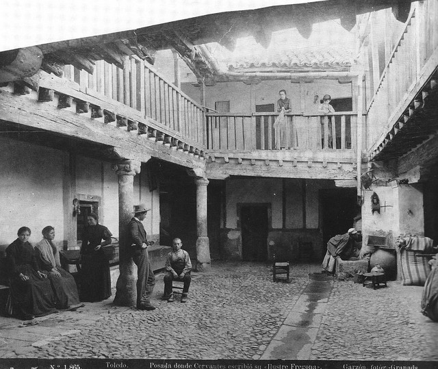 Patio de la Posada de la Sangre en 1897 Fotografía Rafael Garzón.